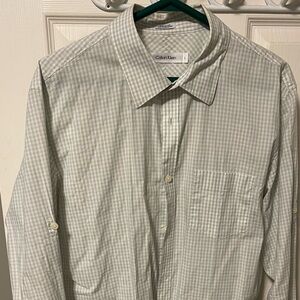 lot of Male Dress shirts, Size Large, Mix of Banana Republic and Calvin Klein.
